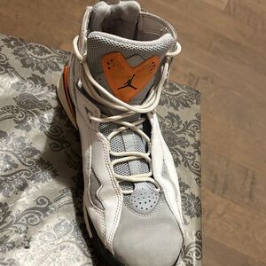 Men's White and Gray High-Top Sneakers
